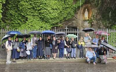 Religious from nearly 20 congregations celebrate the LSW opening at the Vatican Gardens